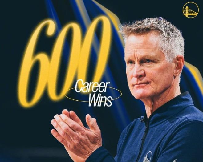 勇士客场力克奇才 科尔达成执教600胜里程碑